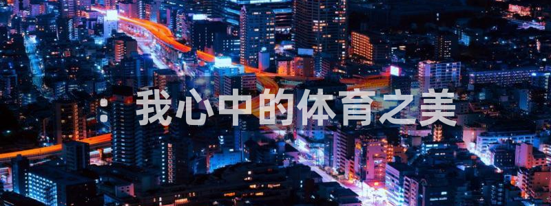 ：我心中的体育之美