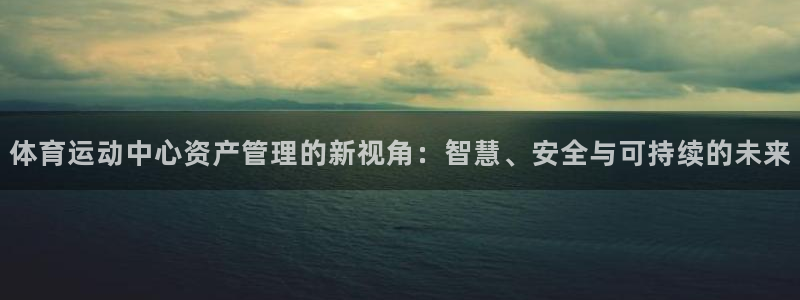 体育运动中心资产管理的新视角：智慧、安全与可持续的未来